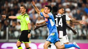 Hirving Lozano lors de Juventus-Naples, le 31 août 2019