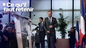 Le ministre de l'Économie Antoine Armand et le ministre délégué au Budget Laurent Saint-Martin à Bercy en octobre 2024.