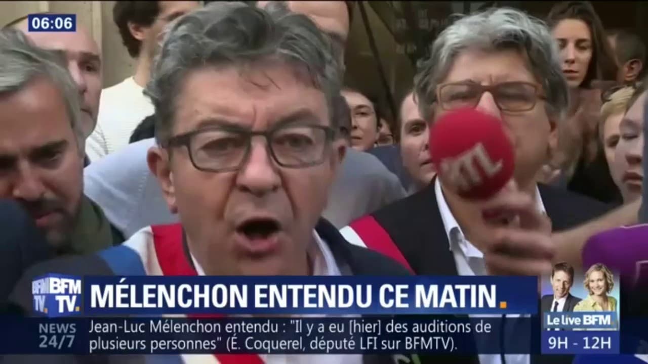 Jean-luc Mélenchon Entendu Ce Matin Par La Police