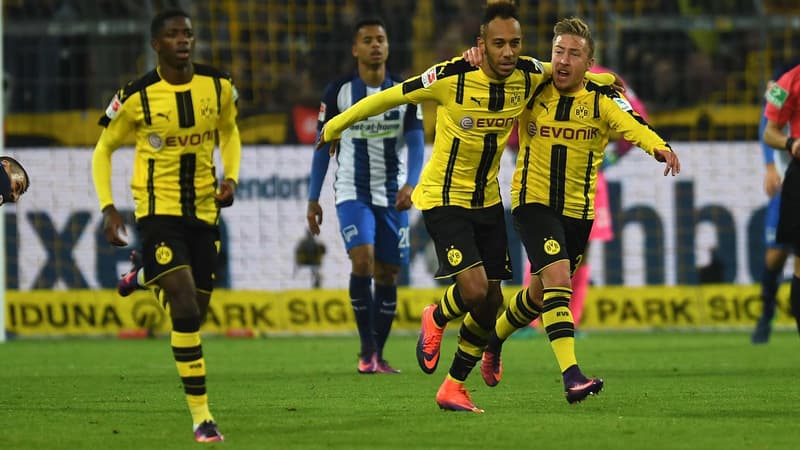 Ousmane Dembélé buteur, Pierre-Emerick Aubameyang buteur
