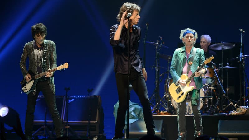 Les Rolling Stones en concert à Anaheim en mai 2013.