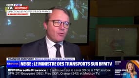 Île-de-France: "Les véhicules pourront circuler normalement" ce vendredi matin, "à l'exception des poids lourds sur la N118", indique le ministre délégué chargé des Transports