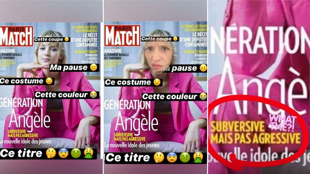 Le compte Instagram d'Angèle
