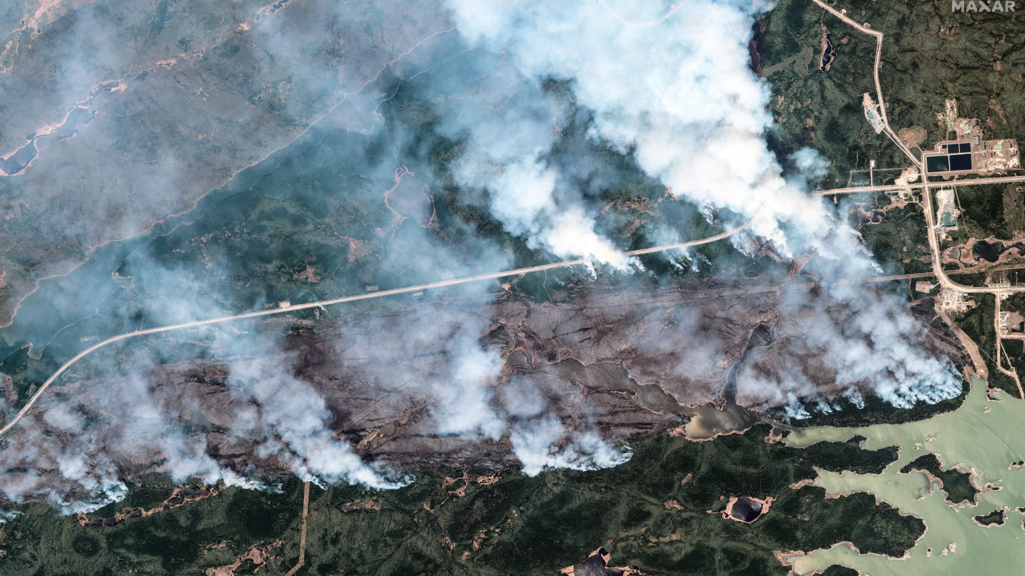 The Manitoba Forest Fire in Canada, May 30, 2025. The Manitoba Forest Fire in Canada, May 30, 2025.