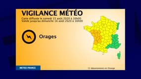 L'alerte orange diffusée par Météo-France 
