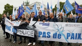 Manifestation de syndicats de police le 12 juin 2020 sur les Champs-Elysées à Paris (Photo d'illustration).