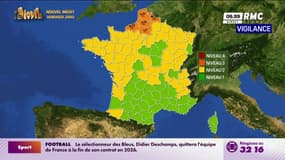 Alerte neige: cinq départements en vigilance orange avec des chutes de neige attendues