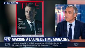 Emmanuel Macron en couverture de Time Magazine