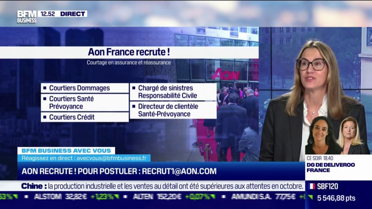 Ça recrute ! Aon France : Courtage en assurance et réassurance