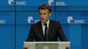 Emmanuel Macron le 25 février à Bruxelles.