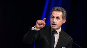 Le président de l'UMP Nicolas Sarkozy 