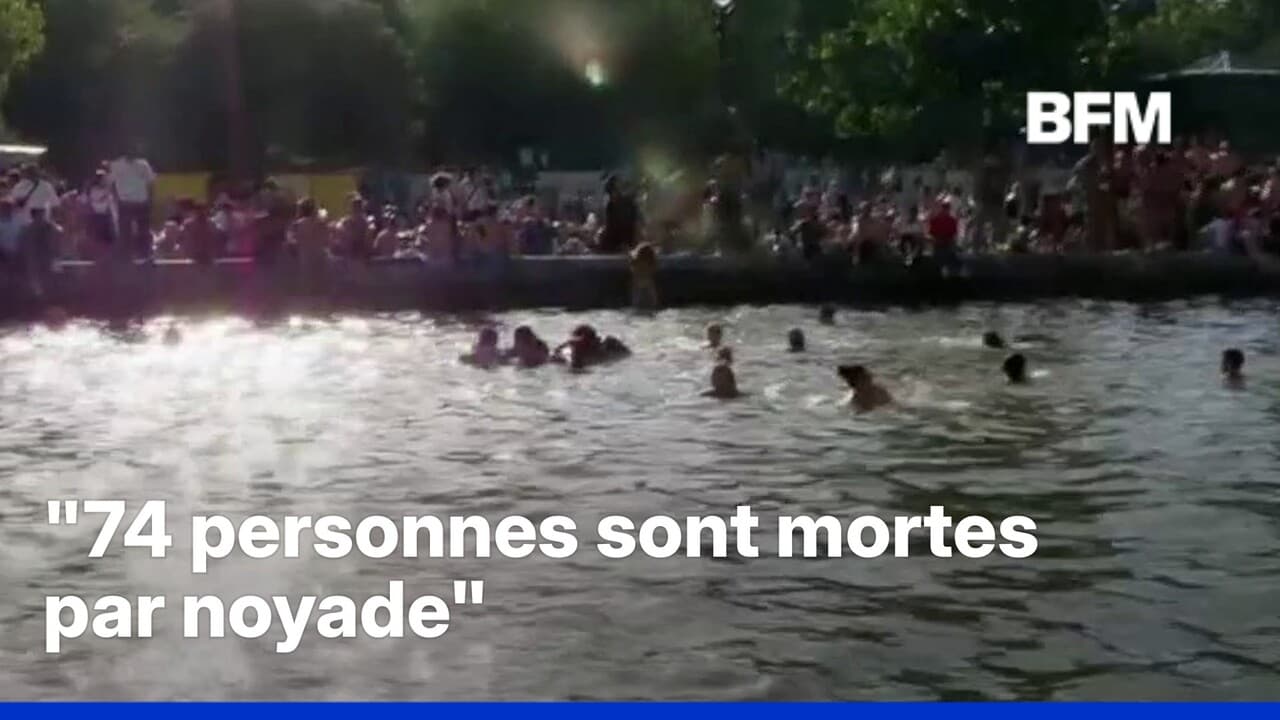 Le gouvernement annonce qu'il y a eu 74 personnes mortes par noyade depuis le 18 juin