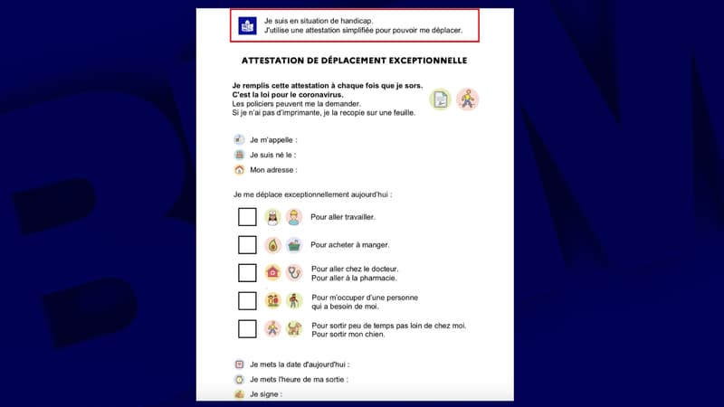 L'attestation en FALC proposée par le Gouvernement