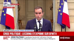 "Il y a une volonté d'avoir un budget pour la France avant le 31 décembre", déclare Sébastien Lecornu après ses consultations avec les forces politiques