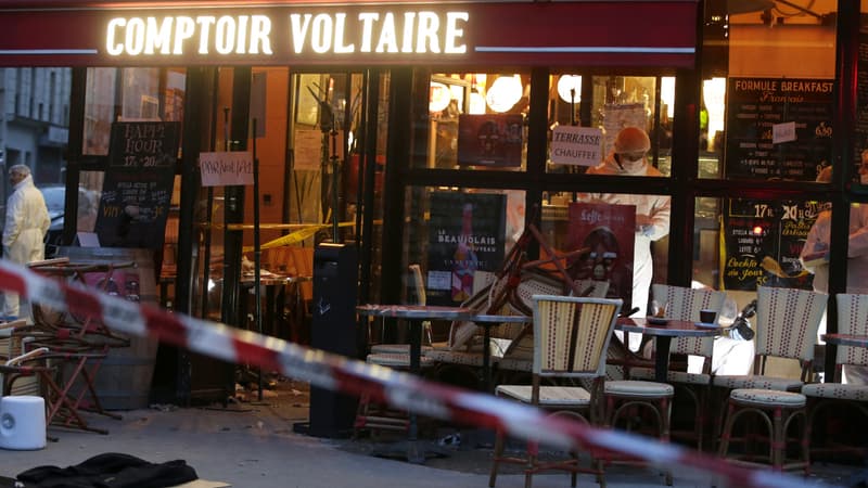 Brahim Abdeslam portait une ceinture de TATP pour se faire exploser au Comptoir Voltaire.