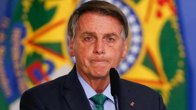 Le président brésilien Jair Bolsonaro, le 5 août 2021 à Brasilia