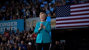 Hillary Clinton à Cleveland, dans l'Ohio le 6 novembre