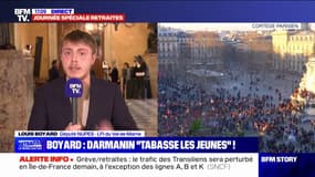 Louis Boyard: "Gérald Darmanin utilise la police pour réprimer les mouvements sociaux de jeunesse"