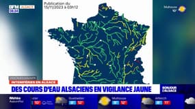Inondations en Alsace: des cours d'eau en vigilance jaune