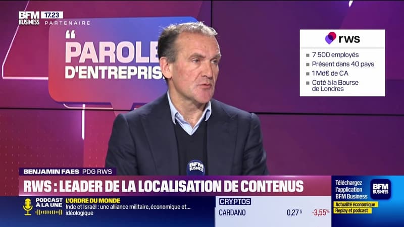 Benjamin Faes (RWS) : RWS, leader de la localisation de contenus - 28/02