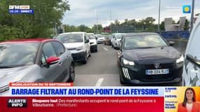 "Bloquons tout': le trafic est saturé à Lyon