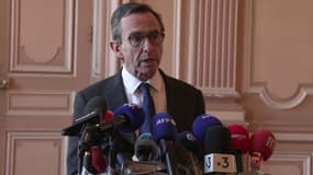 Le ministre de l'Intérieur Bruno Retailleau à Grenoble (Isère) le 14 février 2025.