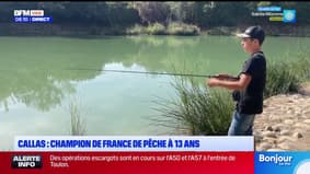 Callas : champion de France de pêche à seulement 13 ans