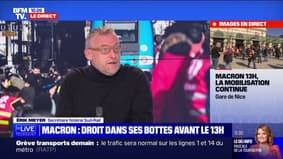 Érik Meyer (Sud-Rail): "Emmanuel Macron manipule les institutions de la République pour pouvoir arriver à ses fins"