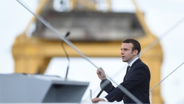 Emmanuel Macron s'est rendu ce mercredi sur les chantiers STX de Saint-Nazaire