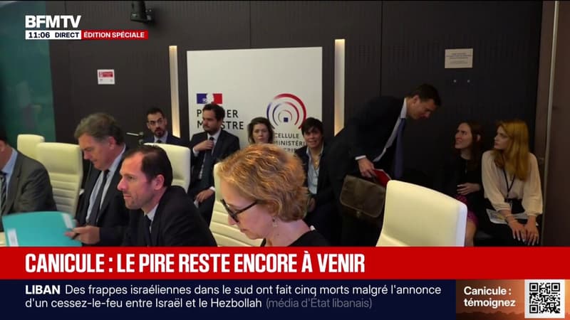 Canicule: la réunion interministérielle débute autour de Sébastien Lecornu