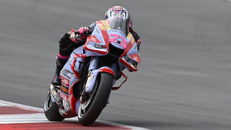 Enea Bastianini lors des qualifications du GP d'Autriche, le 20 août 2022.