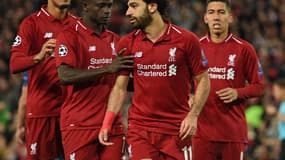 Mohamed Salah, Sadio Mané, Fabinho et Roberto Frimino