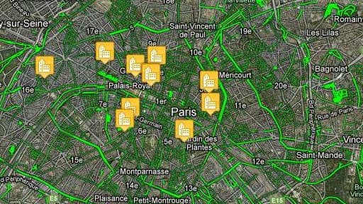 La cartographie du DAL des logements vacants de la capitale