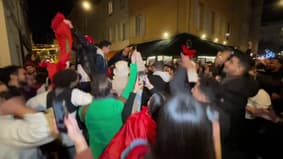 Coupe du monde: à Marseille, les Marocains fêtent la qualification de leur pays face à l'Espagne
