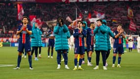 Le PSG après sa défaite sur la pelouse du Bayern Munich, le 26 novembre 2024 en Ligue des champions