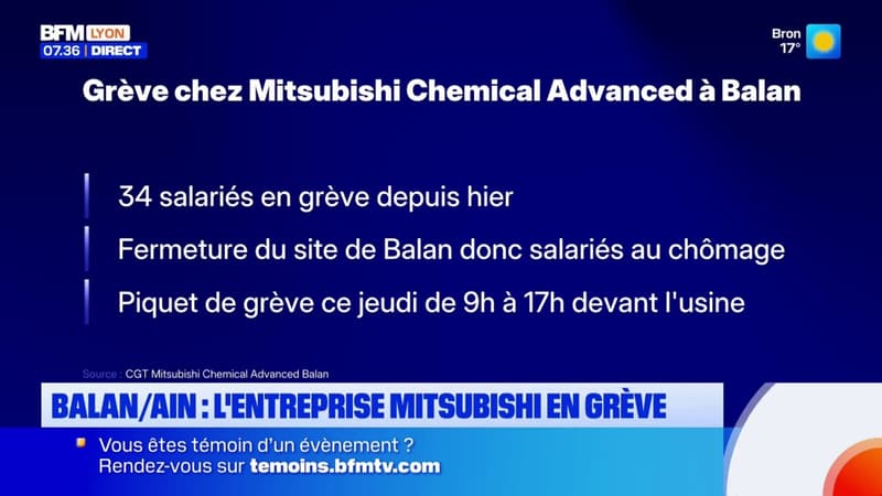 Ain : L'entreprise Mitsubishi en grève