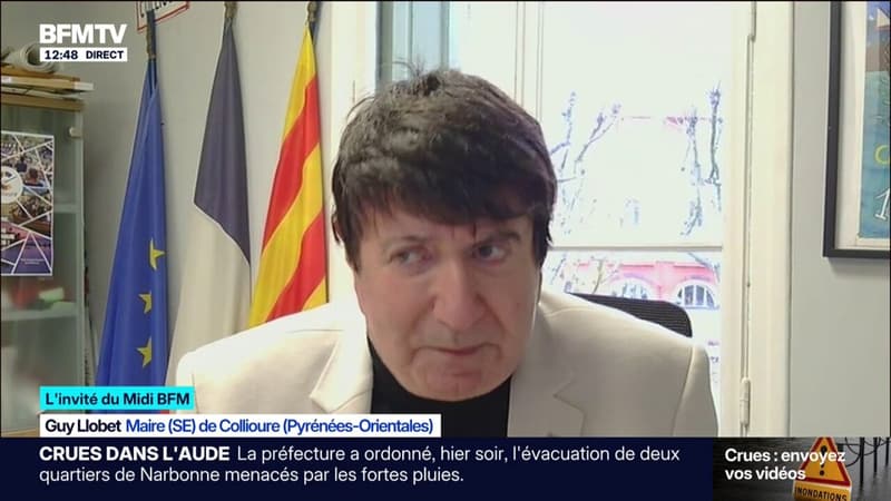 Inondations dans l'Aude: "La situation est critique", assure Guy Llobet, maire de Collioure dans les Pyrénées-Orientales