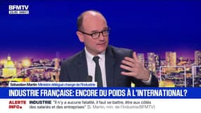 "La situation en ce moment est difficile", estime Sébastien Martin, ministre délégué chargé de l'Industrie
