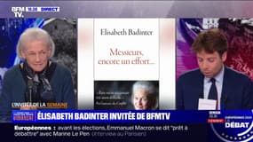 Élisabeth Badinter: "J'aimerais que les hommes, quand ils sont en couple, et surtout quand ils sont pères, partagent à égalité les charges privées de la famille"