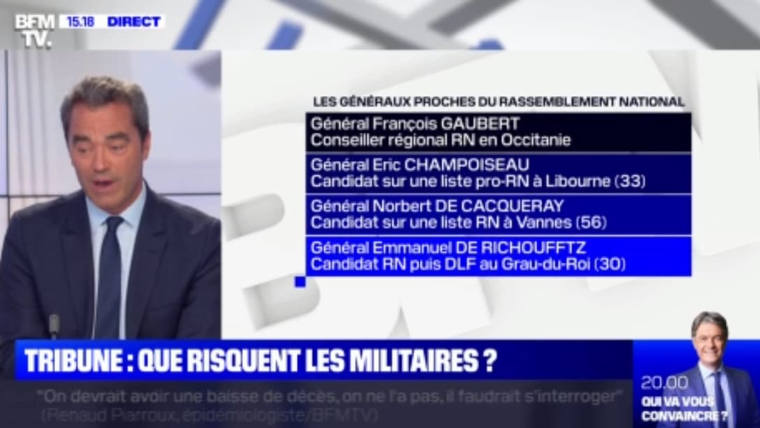 Des militaires proches de l'extrême droite parmi les signataires de la tribune Des militaires proches de l'extrême droite parmi les signataires de la tribune