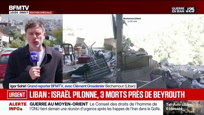 Liban: au moins trois morts, le bilan s'alourdit après une frappe israélienne sur un immeuble de Bechamoun