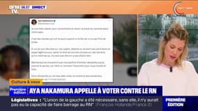 Législatives: Aya Nakamura appelle à voter "contre le seul extrême"