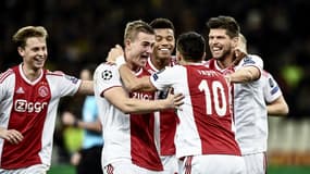 Les joueurs de l'Ajax en Ligue des champions, en novembre 2018.