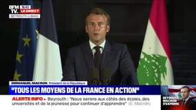 Emmanuel Macron à Beyrouth: "Je ne peux me substituer à un gouvernement souverainement élu"