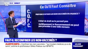 Covid-19: la France pourrait-elle reconfiner seulement les non-vaccinés ?