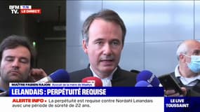 Me Fabien Rajon, avocat de la mère de Maëlys: "Les réquisitions sont à la hauteur du crime commis par Nordahl Lelandais"