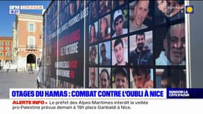 Nice: un camion contre l'oubli, avec les visages des otages du Hamas