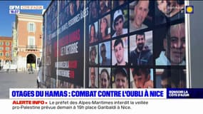 Nice: un camion contre l'oubli, avec les visages des otages du Hamas