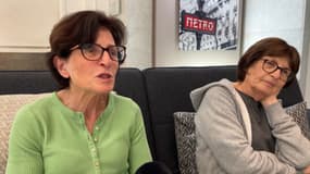 Annie Levy et sa soeur Muriel sont venues d'Israël pour participer à l'hommage aux victimes françaises du Hamas ce mercredi aux Invalides