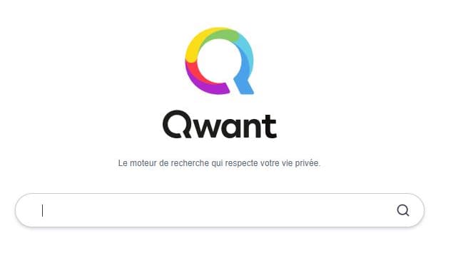 Le moteur de recherche Qwant.
